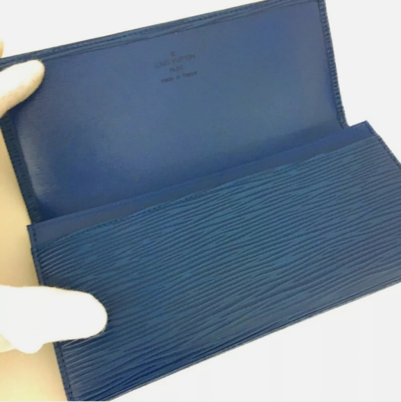 LOUIS VUITTON EPI LEATHER PORTE YON CARTES CREDIT BIFOLD LONG WALLETQ0890 (NWOT) - Picture 5 of 10